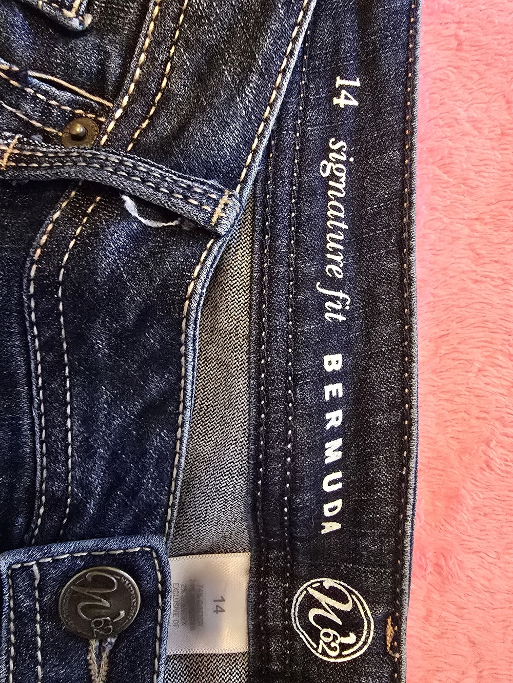 Westport Dark Blue Denim Bermuda Shorts